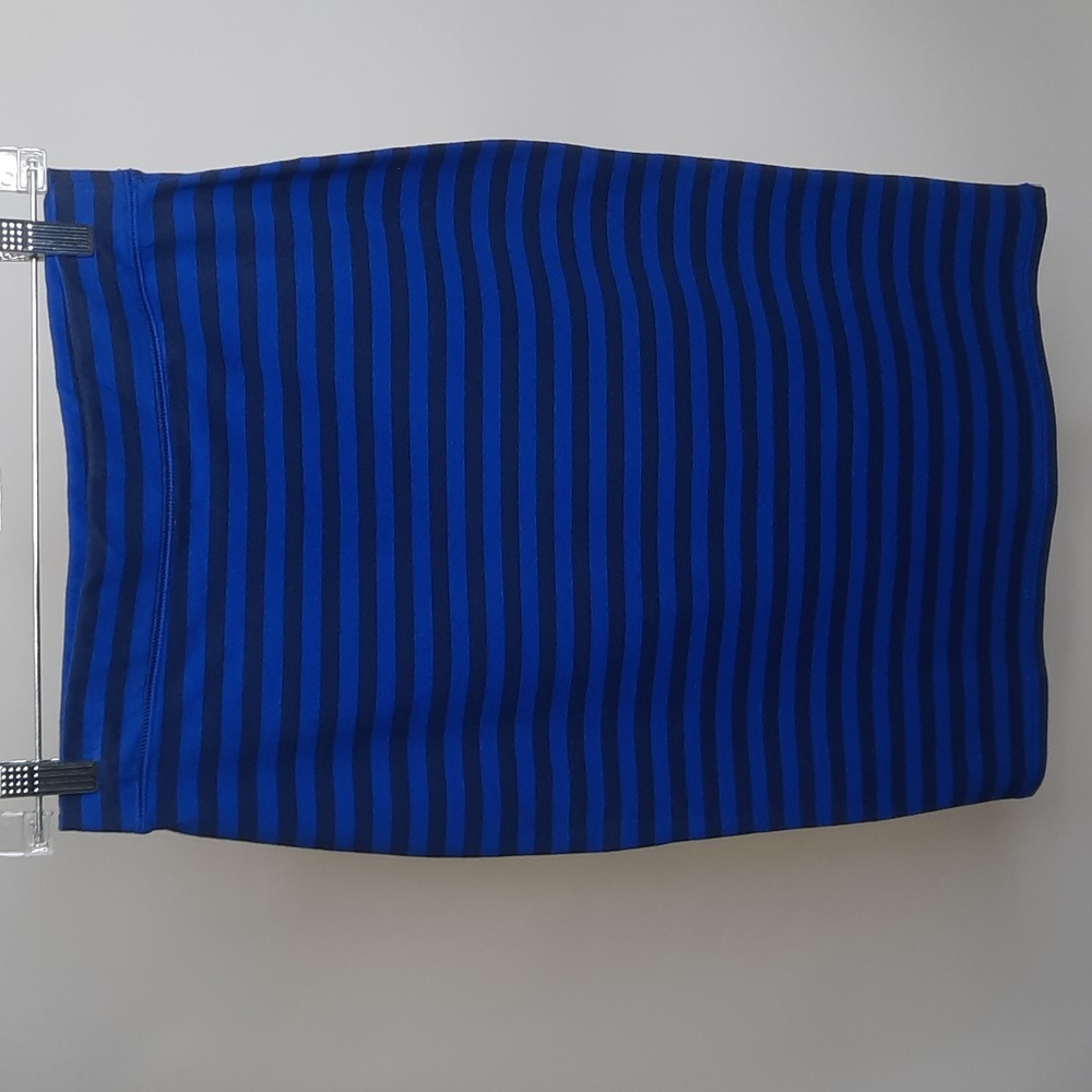 Old Navy Blue & Black Striped Pencil Skirt, Size XS